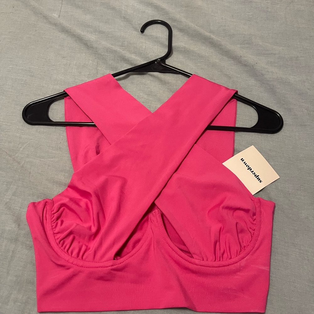 Superdown Vibrant Pink Top - Picture 3 of 6